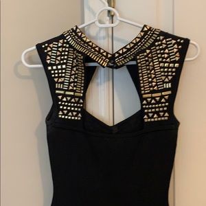 bebe Dresses - Bebe black dress with gold embellishments bebe Dresses - Bebe black dress with gold embellishments